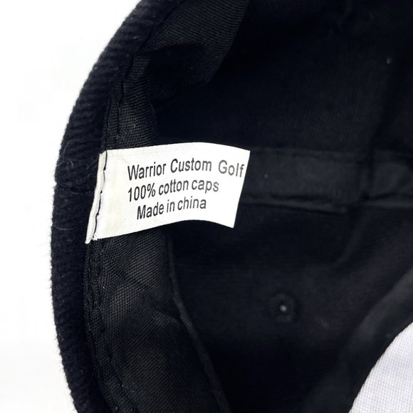 Warrior Custom Golf Mens Blue Corduroy Hook & Loop Adjustable Baseball Hat Cap - Picture 6 of 6